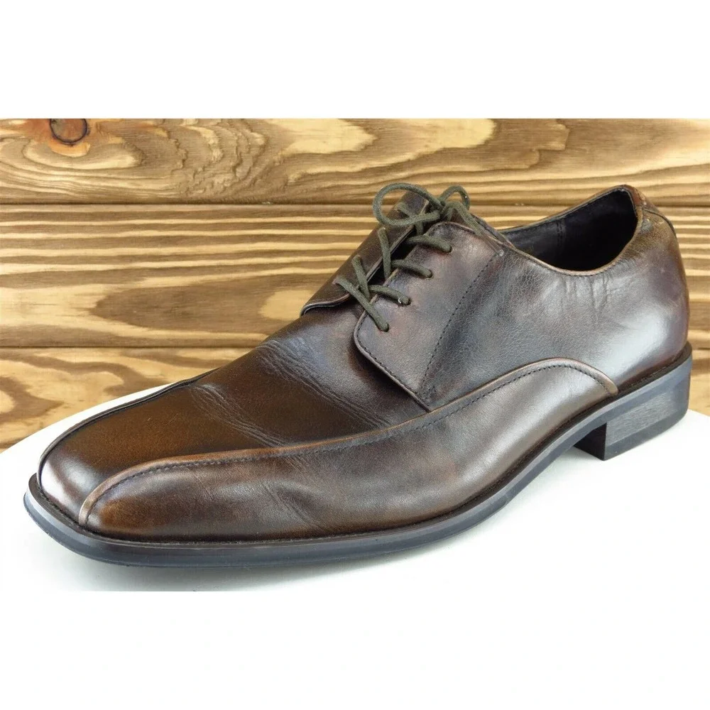Stafford Shoes Sz 10.5 M‎ Brown Derby Oxfords Leather Men